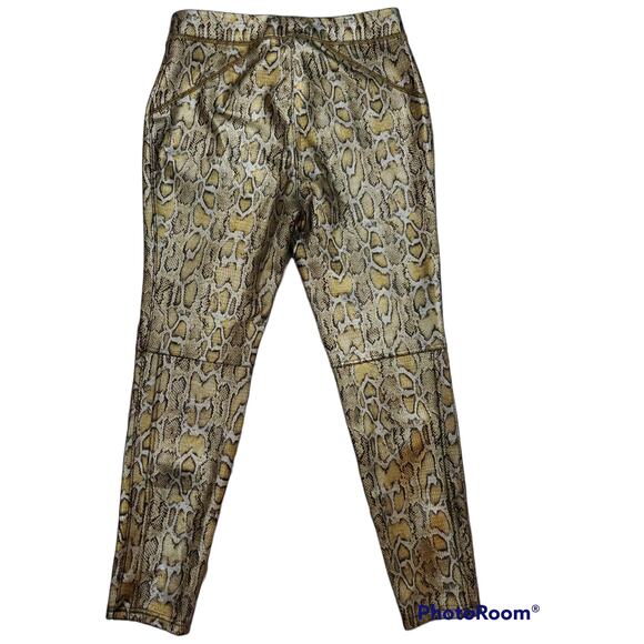 Free People | Rio Gold Python Snakeskin Pull-On Leggings-OB987169 | Size Medium - Picture 4 of 4